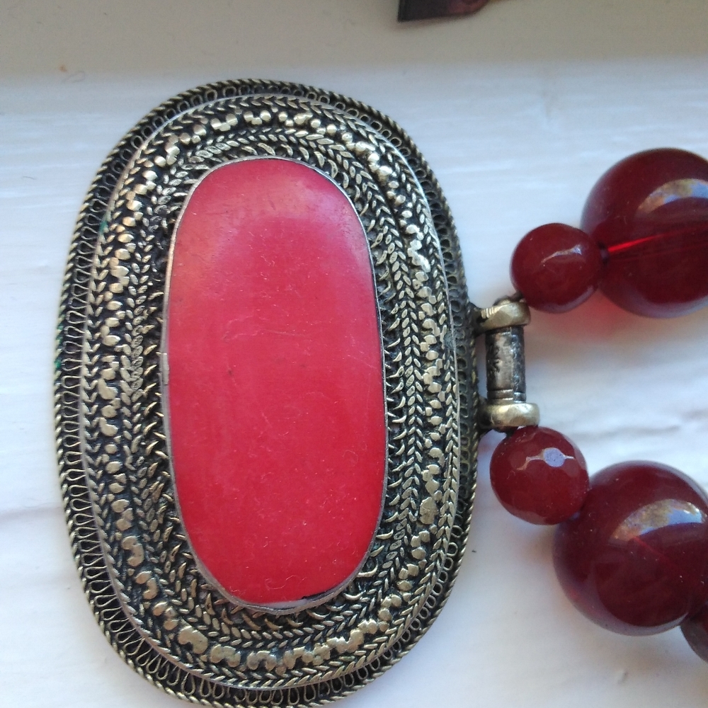 Raw Ruby Necklace - image 4